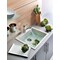 Ruvati 16"x20" Dual-Mnt Granite Composite Sgl Bowl Kitchen Sink, Wht RVG1016WH - alternate 2